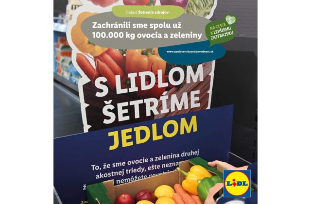 Tisíc ton zachránených potravín