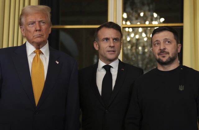 Macron, Trump a Zelenskyj sa&hellip;
