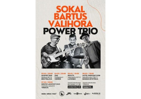Sokal/Bartuš/Valihora. Power Trio na turné!