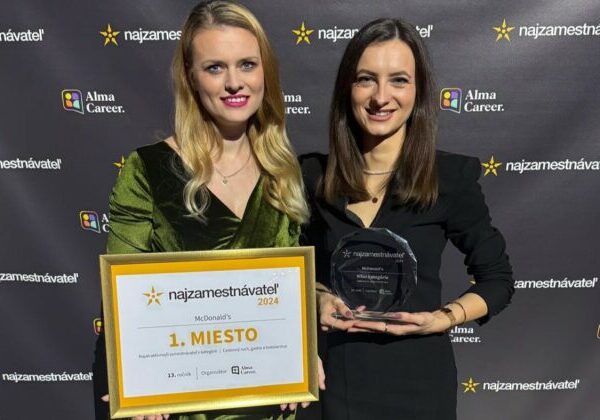 McDonald’s opäť obhájil víťazstvo v prestížnej ankete Najzamestnávateľ 2024