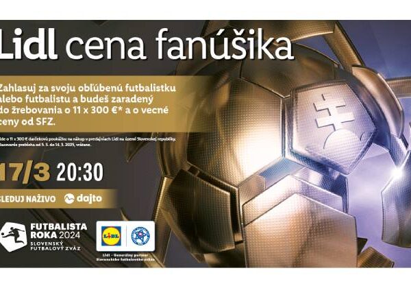 Hlasovanie o Futbalistu roka 2024 je tu! Prináša i novinku – Lidl Cenu fanúšika