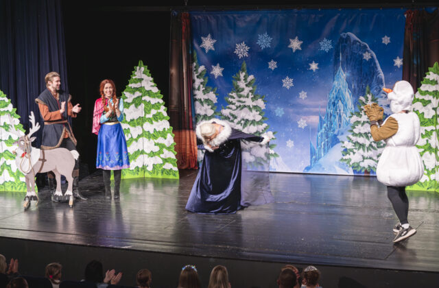 Elza, Anna, Kristoff a Olaf…