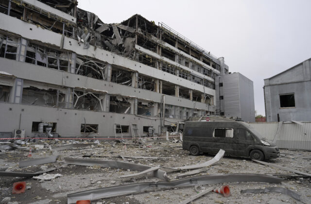 Ruský raketový útok na Kyjev&hellip;