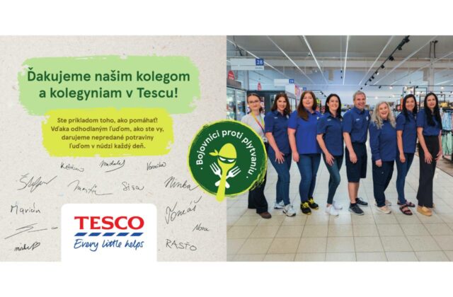 Vďaka Bojovníkom proti plytvaniu Tesco darovalo 13,4&hellip;