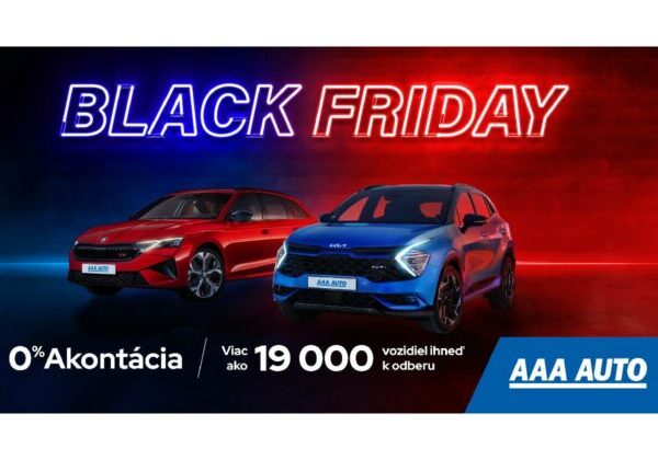 Black Friday: AAA AUTO zlacnilo 1 400 áut, zákazníci ušetria 1,2 milióna eur