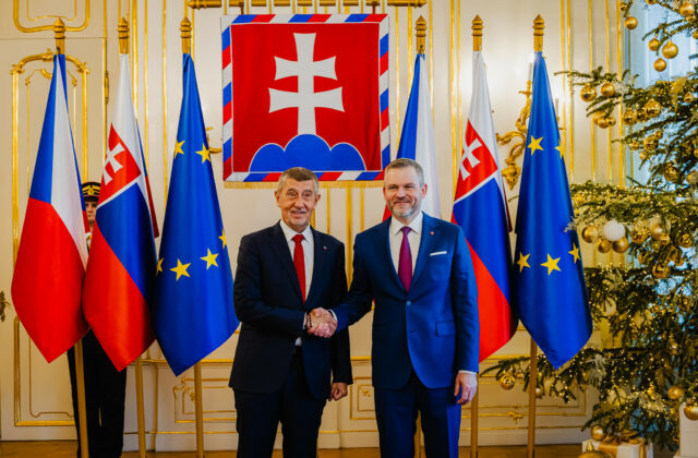 Pellegrini prijal českého premiéra Babiša, hovorili o slovensko-českých vzťahoch aj o vojne na Ukrajine – FOTO