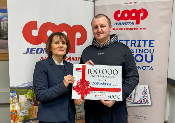 COOP Jednota Nové Zámky prekročila hranicu 100 000 držiteľov vernostnej karty