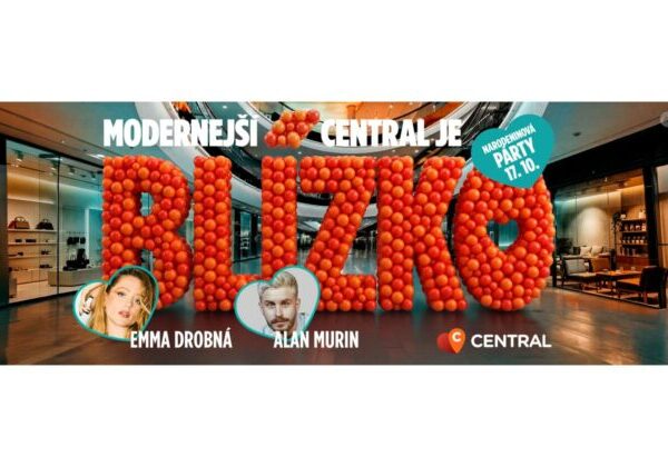 CENTRAL oslávi 14. narodeniny vo veľkom štýle. Po modernizácii pozýva na Emmu Drobnú, Alana Murina a celodenný program