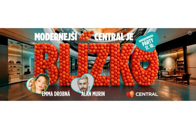 CENTRAL oslávi 14. narodeniny vo veľkom štýle. Po modernizácii pozýva na Emmu Drobnú, Alana Murina a celodenný program