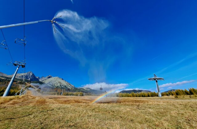 Vysoké Tatry finišujú s prípravou na zimu, zasnežovacie systémy prešli testami – VIDEO, FOTO